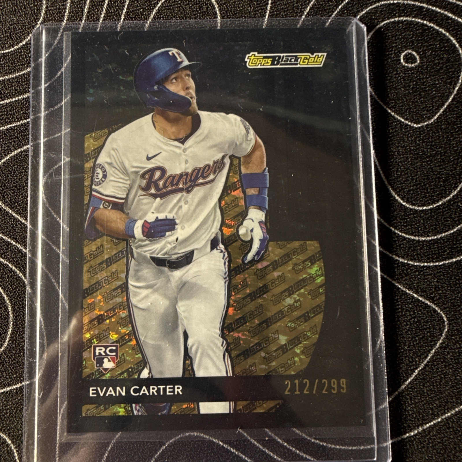 2024 Topps Update Series - Topps Black Gold Evan Carter #BG-14 Black /299 (RC)