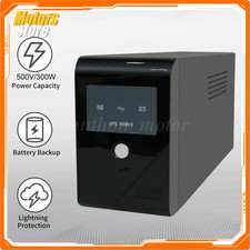 500VA 300W UPS Power Supply Surge Protector Voltage Regulator for Home Office