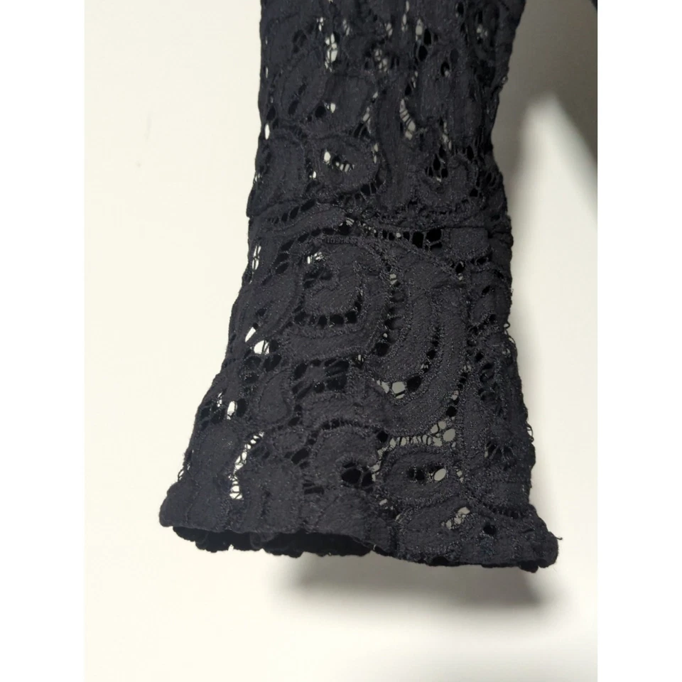 Mono Jessica Howard Negro Manga Encaje Envolvente Mujer M Elastizado Formal Elegante Foto 4 de 4