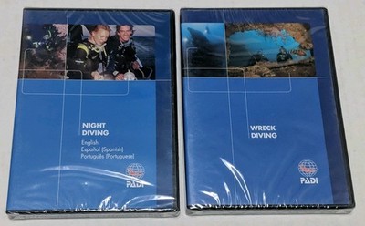 PADI Night Diving / Wreck Diving DVD Scuba NEW SEALED
