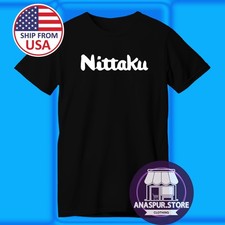 Nittaku Ping Pong Table Tennis Men's Black Size S-5XL