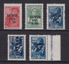 BALTIC STATES 1941 German Occupation selection MH/*