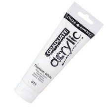 Image of Daler-Rowney Graduate Acrylic Paint, Plastic Tube, 4oz - 120 ml, Titanium White