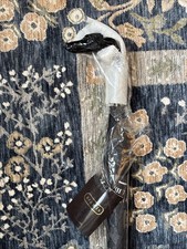 NWT flaw Aramis Greyhound Dog Full Size Brown Umbrella Dog Head Handle