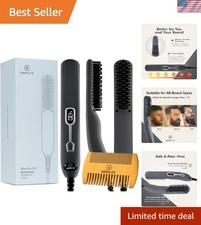 Portable Beard Straightener Brush Professional Grooming Tool for Men