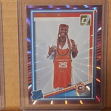 Saniya Rivers 2025 Donruss WBA Purple Laser Rated Rookie #66/99 Connecticut Sun