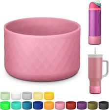 Silicone Boot for Owala Water Bottle 24 oz 32 40 oz, 24 Ounces, Rose 