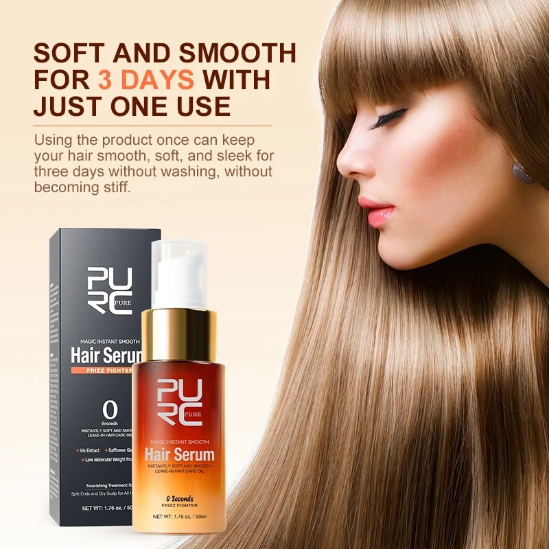 PURC Magic Instant Smooth Hair Serum Nourishing Repair Damaged Leave-In Hair Oil