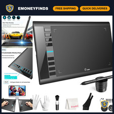 Large 10x6 Inch Drawing Tablet - Digital Art Graphics Tablet for Artists  Desig