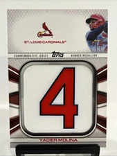 2022 Topps Series 1 Jersey Number Medallion Commemorative Relics Yadier Molina
