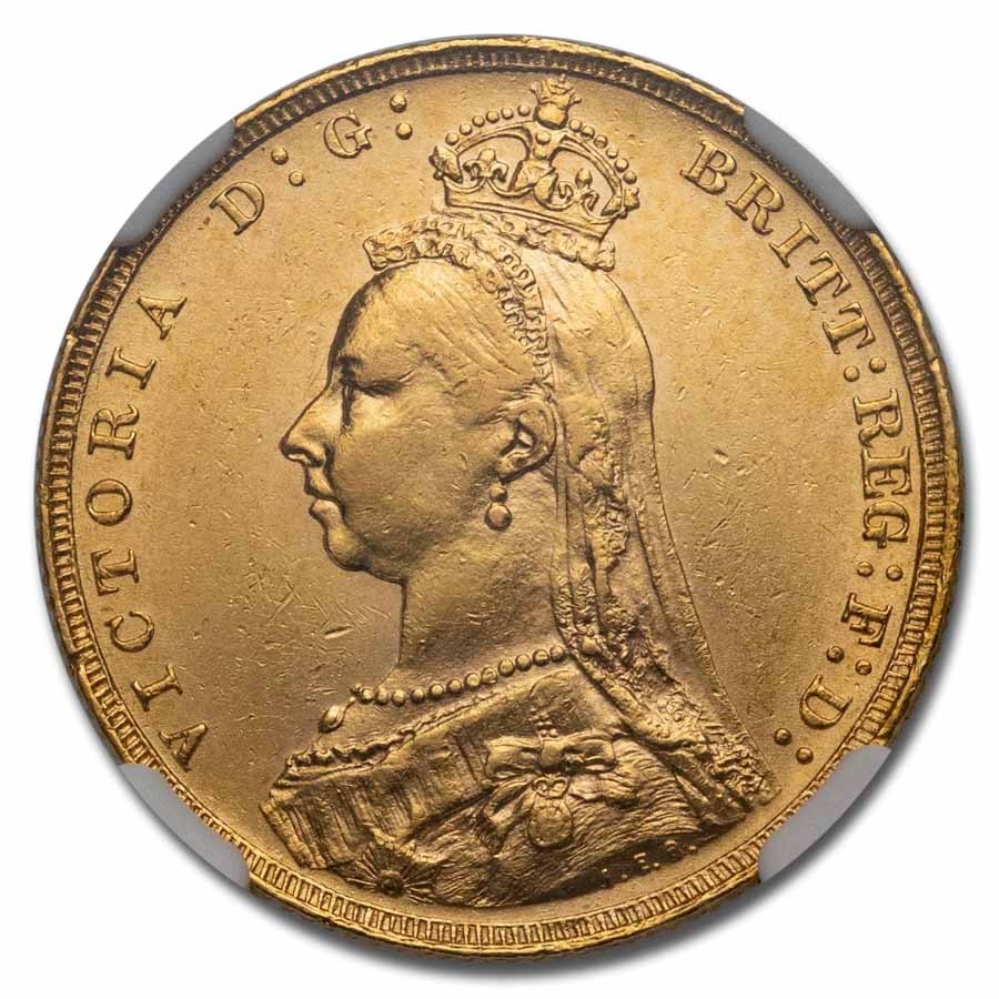 1889 Great Britain Gold Sovereign Victoria Veil MS-62 NGC | eBay