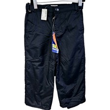 Children's Place Size 5 Insulated Snow Pants Solid Black Winter Ski Sledding New