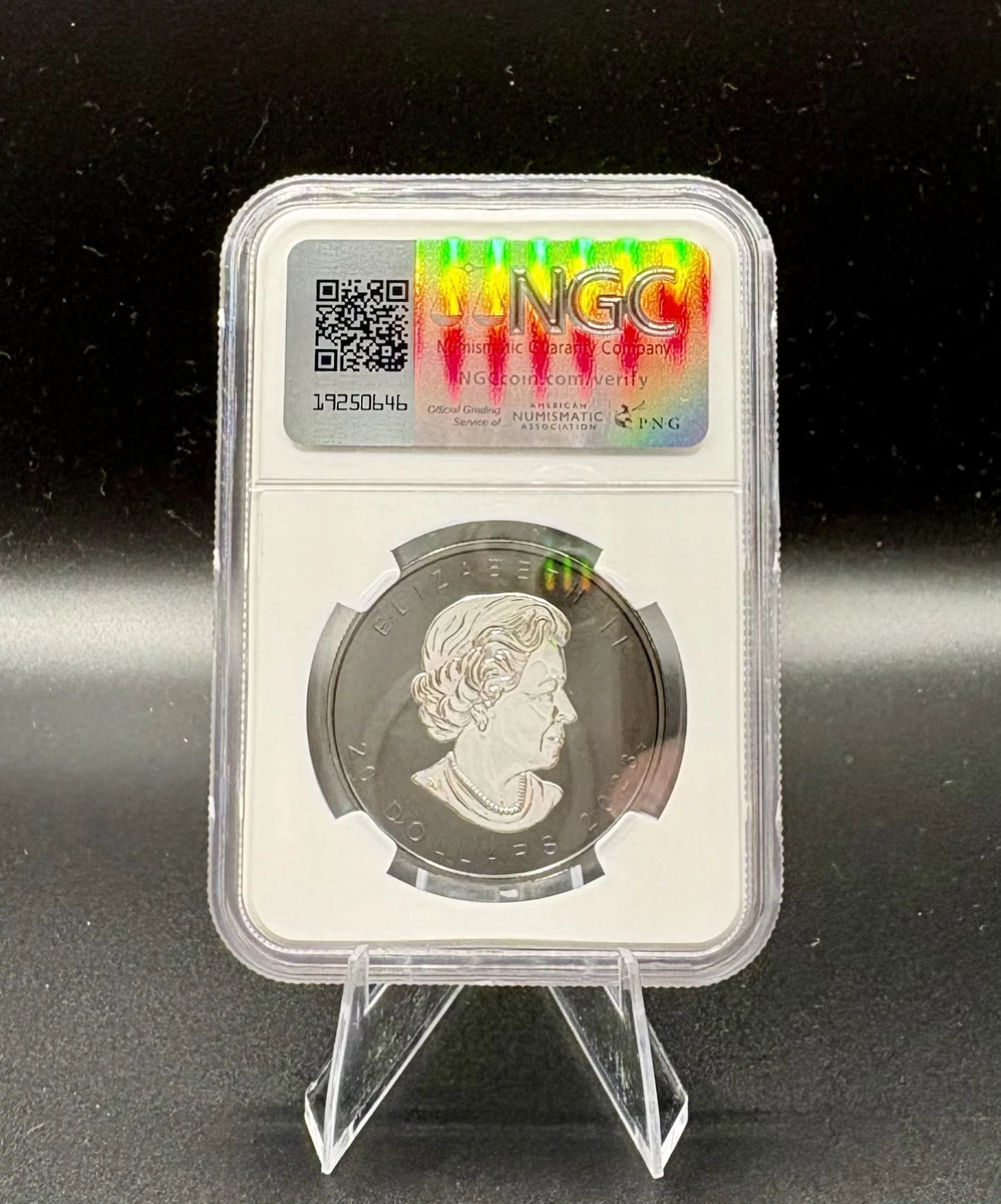 2023 $20 Canada Super Incuse Maple Leaf Silver Proof Black Rhodium NGC PF69