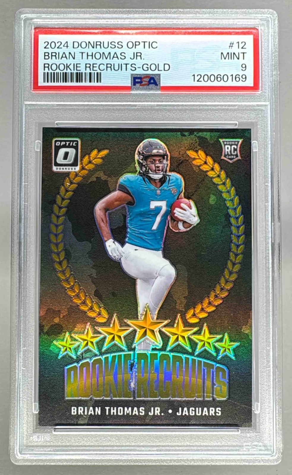 Brian Thomas Panini Donruss Optic Rookie Recruits #12 Gold