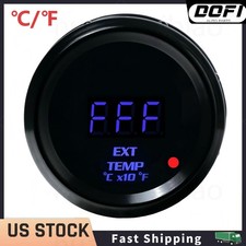 Universal 2 52mm Digital Blue Led Exhaust Gas Temperature Gauge Wsensor  