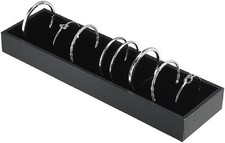 Elegant Black Velvet Bangle Tray with 21 Slot Inserts for Jewelry Display