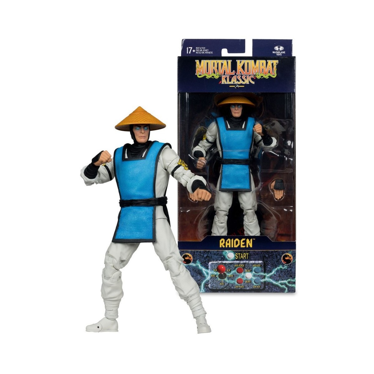 McFarlane Toys Mortal Kombat Klassic Reptile & Raiden 7-In Action