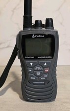 Cobra Marine HH350 Floating Handheld VHF LCD Radio Orange Needs Base Untested