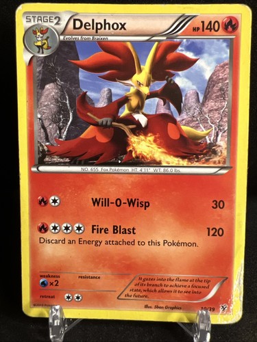 Delphox 10/39 Kalos Starter Set Common Pokemon Card