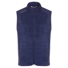 Peter Millar L Large Crown Sport Fade Vest Navy Blue Fleece Performance $225