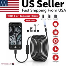 1920p Hd Endoscope Borescope 8mm Inspection Snake Camera For Iphone Android Ios 1920p Hd Endoscope Borescope 8mm Inspection Snake Camera For Iphone Android Ios