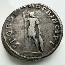 Trajan Authentic Silver Denarius – Mars with Spear & Shield – 103-105 AD RIC 162