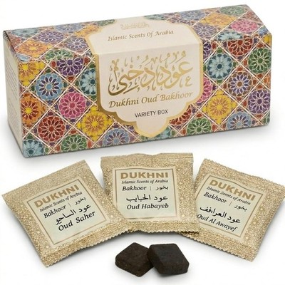 Oud Bakhoor Variety Box دخني عود بخور von Dukhni | verschiedene Einheitsgrößen, weiß