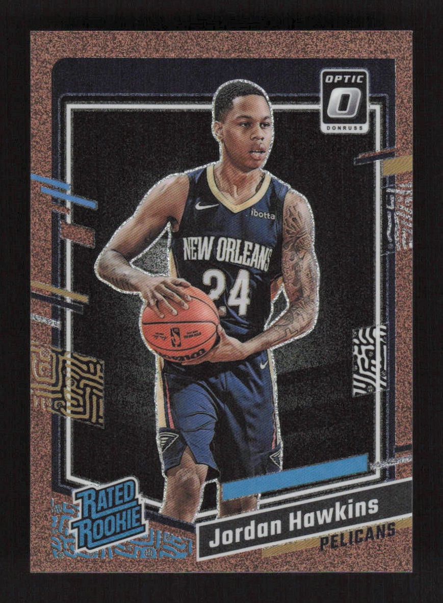 Jordan Hawkins 2023-24 Donruss Optic Copper Glitter #/99 Rookie #238