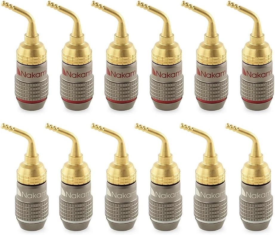 FanLock Excel Series 24k Gold Pin Plugs - 2mm Speaker Connectors Set of 12 - Image 3 of 4