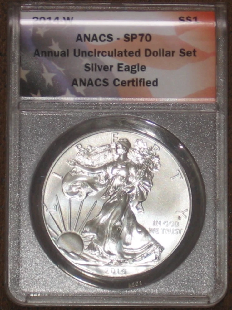 2014 Grade MS 70 ANACS Certified Silver Bullion Coins for sale | eBay