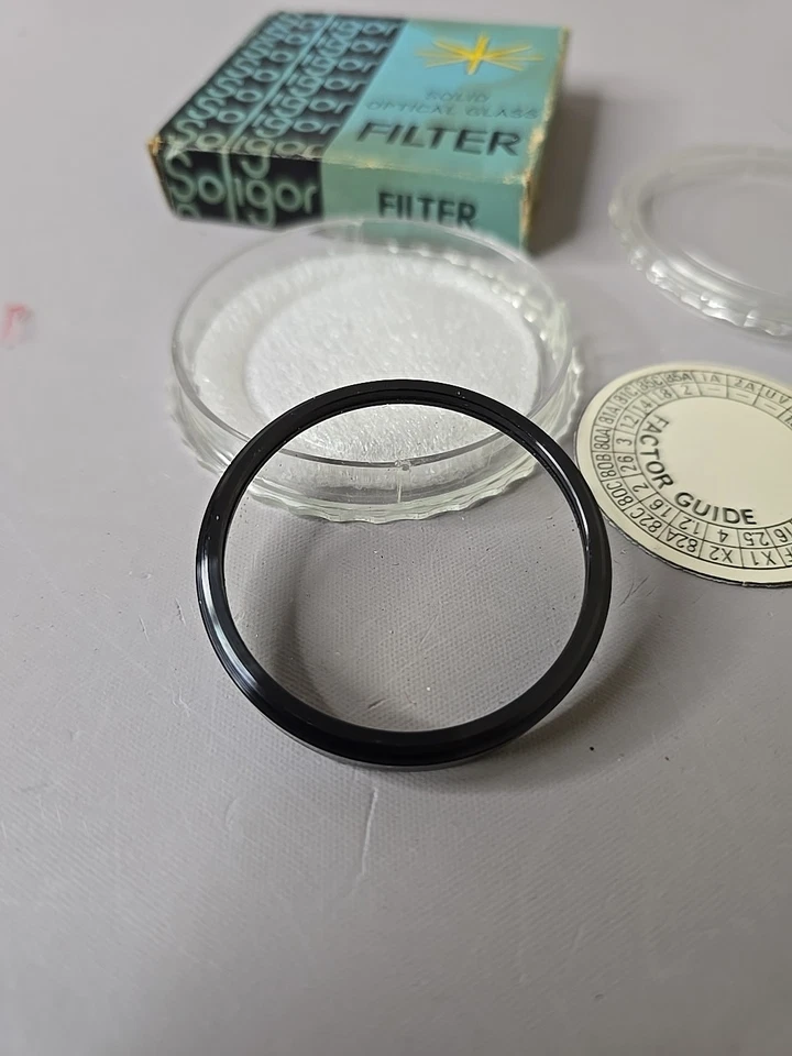 Vintage Soligor Solid Optical  Glass Filter  46mm UV Japan Box Case  - Image 4 of 4