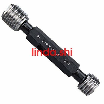 7/16-20 UNF Thread Plug Gage 2B GO NOGO 100% Calibrated ship by Fedex #vn