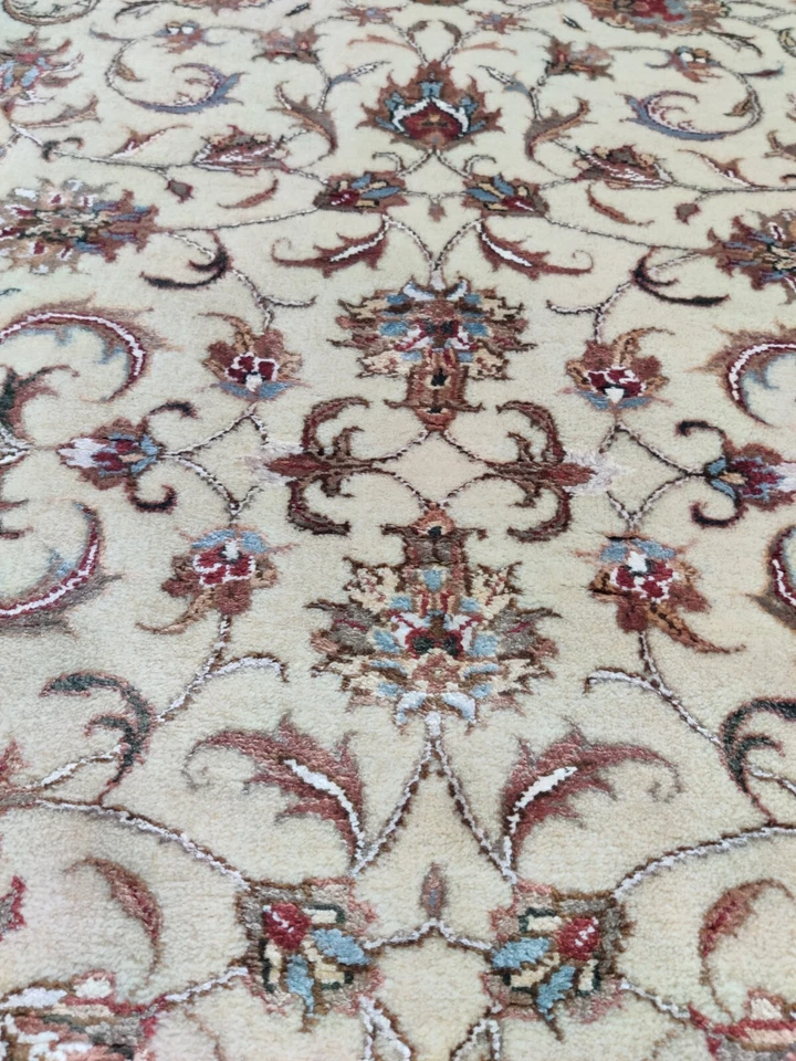 Alfombra de corredor anudada a mano vintage 3 x 7 para pasillo cocina alfombra oriental de lana pura Foto 3 de 4