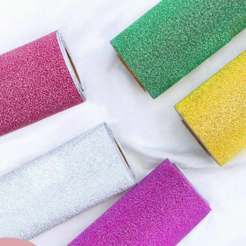 3M Self Adhesive Glitter Shiny Wallpaper DIY Craft Sticker Wall Home Decor - image 2 of 4