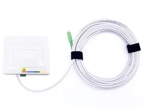 Câble Fibre Optique SC/APC vers PTO – Monomode Simplex, Blanc, Longueur au choix