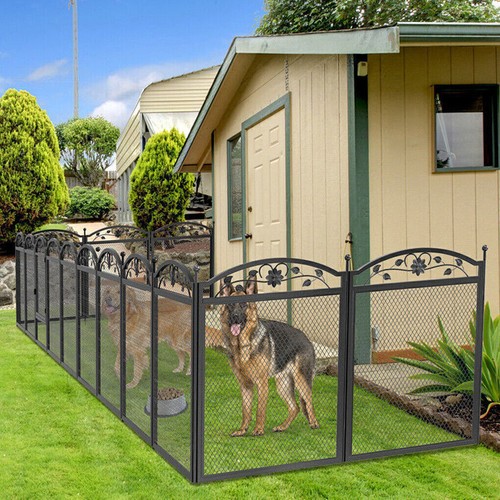 8 Panels XXL-Large Heavy Duty Dog Pet Playpen Exercise Enclosure Garden Fence - Picture 3 of 18