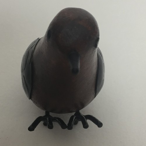 Primitive Rustic Wood Bird Figurine Metal Accents Farmhouse Home Decor - Picture 8 of 13