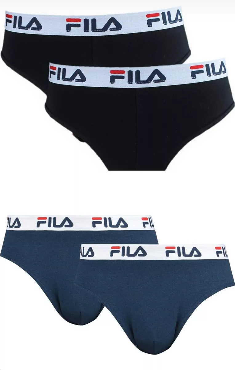 Bi-Pack FILA Underwear Man- Underwear for Man (2 Pieces) Black-Navy