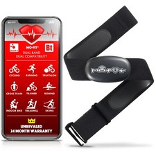 Heart Rate Monitor Strap for Garmin, Apple, Android, ANT , Bluetooth 4.0 M-XXL 