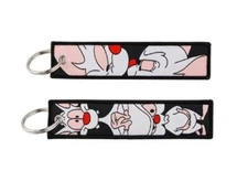 Pinky and the Brain Keyring Key Tag