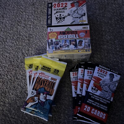2022 Diamond Kings MLB  Blstr Box+ 4 Fat Pks + 21  Archives Blstr+ 4 Fat Heritge