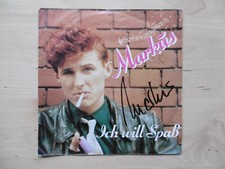 Markus Autogramm signed 18x18 cm Single "Ich will Spaß"