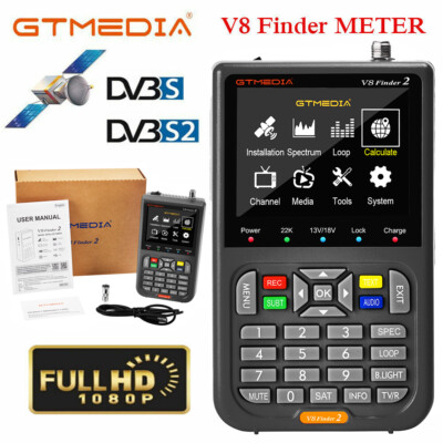 GTMEDIA V8 Finder2 Megasat Digital SAT Finder Camping Sat Messgerät DVB-S/S2/S2X