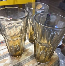 Libbey Glass Gibraltar Clear Flat Iced Tea 16 oz Tumblers Set of 3