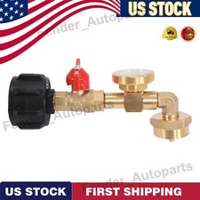 Propane 1lb Tank Refill Adapter Transfer Valve 20lb Cylinder Transfiller NEW