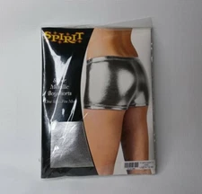 Spirit Halloween Silver Metallic Boyshorts Boy Shorts One Size Fits Most