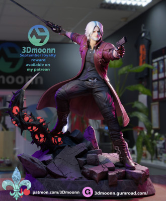 Dante DMC 5 resin scale model kit unpainted 3d print