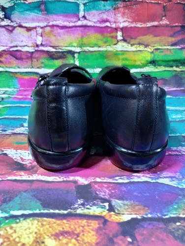 PW Minor Diva Womens Size 9.5M Mary Jane Black Leather Comfort Shoes Buckle Flat - Picture 3 of 10