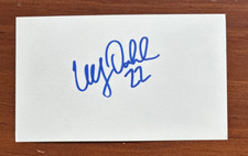 ULF DAHLEN AUTOGRAPHED 3X5 INDEX CARD-STARS-BLACK HAWKS