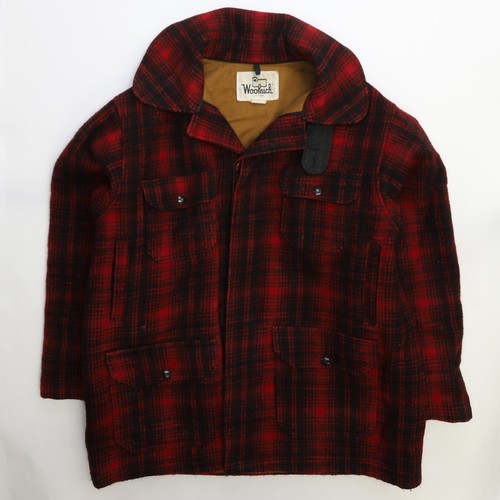 Vintage Woolrich Mackinaw Wolle Jagd Mantel Jacke Gr. 44